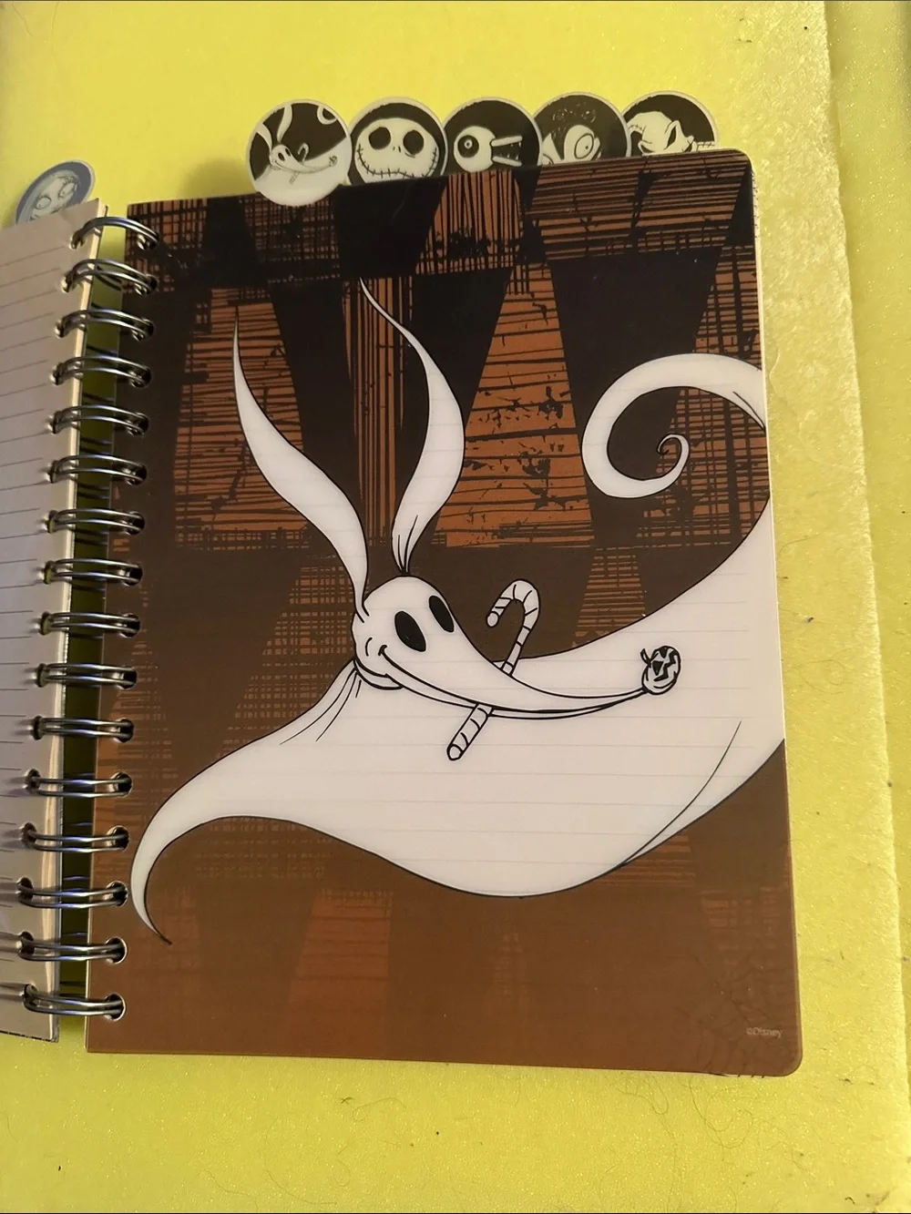 Disney The Nightmare Before Christmas Spiral Notebook - Black & Orange